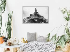 Inramad Poster / Tavla - Symbol of Paris - 30x20 Guldram