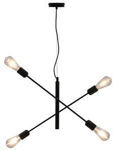 Taklampa med glödlampor 2 W svart E27