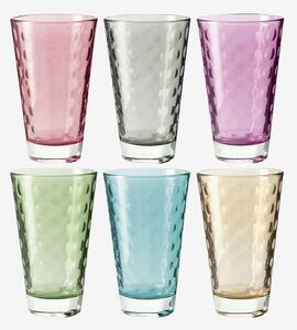 Leonardo - Dricksglas Optic Ld 30 cl 6-pack - Flerfärgad - Dricksglas - Från Homeroom