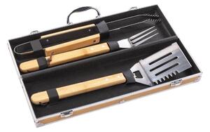 Fieldmann - Grillredskap rostfritt stål med ett fodral 3 delar