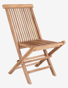 House Nordic - Däckstol Toledo Teak, 2-pack - Brun - Matstolar - Från Homeroom