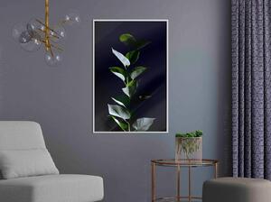 Inramad Poster / Tavla - Floral Elegance - 40x60 Guldram