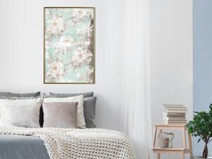 Inramad Poster / Tavla - Floral Muslin - 20x30 Svart ram