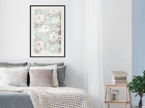 Inramad Poster / Tavla - Floral Muslin - 20x30 Vit ram