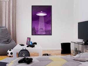Inramad Poster / Tavla - Flying Saucer - 20x30 Vit ram