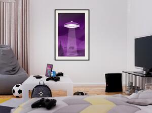 Inramad Poster / Tavla - Flying Saucer - 20x30 Guldram med passepartout
