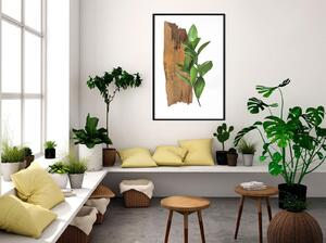 Inramad Poster / Tavla - Forest Bouquet - 20x30 Guldram