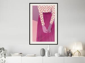 Inramad Poster / Tavla - Fruity Blouse - 20x30 Svart ram
