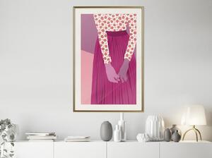 Inramad Poster / Tavla - Fruity Blouse - 20x30 Guldram
