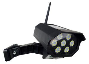LED Solcell låtsas säkerhetskamera med sensor LED/3,7V IP44 svart + +Fjärrkontrol
