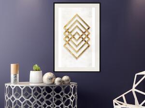 Inramad Poster / Tavla - Golden Inlay - 40x60 Guldram