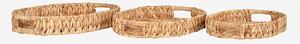 House Nordic - Bricka Estoril, 3-pack - Brun - Brickor - Från Homeroom