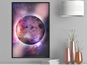 Inramad Poster / Tavla - Mysterious Celestial Body - 20x30 Vit ram