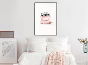 Inramad Poster / Tavla - Pink Scent - 40x60 Guldram med passepartout