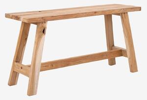 House Nordic - Bänk Barcelona, teak, 90x25xh45 cm - Brun - Bänkar - Från Homeroom