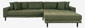 House Nordic - Loungesoffa Lido, högermodell - Grön - 4-sits soffor - Från Homeroom