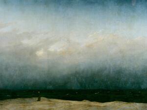 Konsttryck Monk by the Sea (Vintage Seascape) - Caspar David Friedrich, (40 x 30 cm)