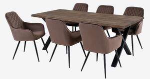 House Nordic - Matgrupp Toulon och Harbo - Brun - Matgrupper - Från Homeroom