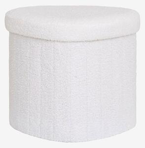 House Nordic - Sittpuff Medford - Vit - Fotpallar & puffar - Från Homeroom