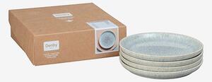 Denby - Tallrik Halo Speckle 21cm 4-pack - Grå - Assietter - Från Homeroom