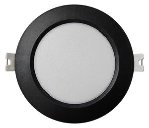 LED infälld belysning CIRCLE LED/6W/230V 4000K diameter 12 cm svart
