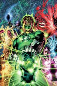 Konsttryck Green Lantern - The team, (26.7 x 40 cm)