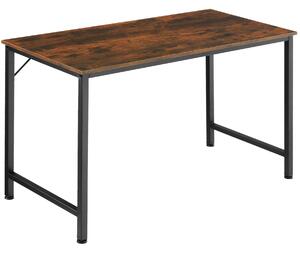 Tectake 404463 skrivbord jenkins - industriellt mörkt trä, rustikt, 140 cm