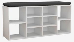 VCM - Vcm Skobänk Hinsol S 10 fack - Vit - Skoskåp - Från Homeroom