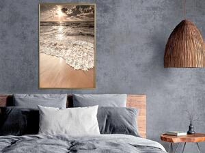 Inramad Poster / Tavla - Beach of Memories - 20x30 Svart ram