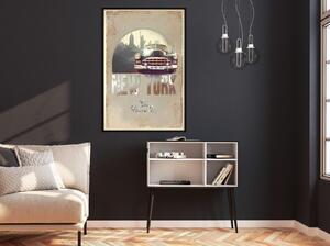 Inramad Poster / Tavla - Big Apple - 30x45 Svart ram
