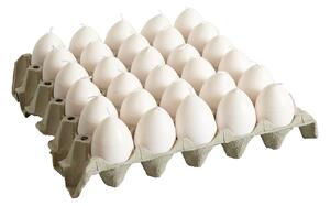 EGG CANDLES Ljus 4-pack - Vit/Gul