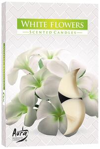 Polar Doftljus Värmeljus Vita Blommor 6-Pack