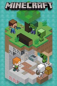 Poster, Affisch Minecraft - Into the Mine, (61 x 91.5 cm)