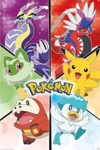 Poster, Affisch Pokemon: Scarlet & Violet - Starters, (61 x 91.5 cm)