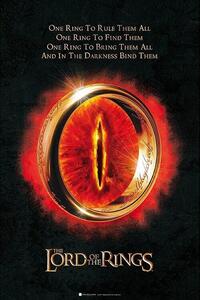 Poster, Affisch Lord of the Rings - The One Ring, (61 x 91.5 cm)