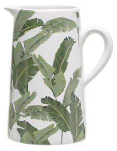 Leaves - Keramikkanna, Tillbringare - Grön 2 Liter