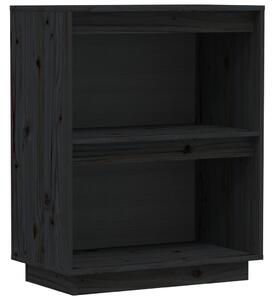 Konsolbord svart 60x34x75 cm massiv furu