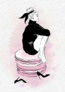 Illustration Macaron Girl, Martina Pavlova