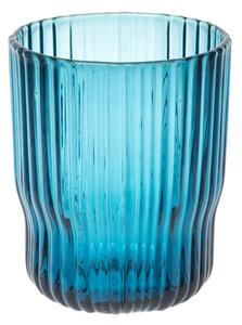 Fanni K Dricksglas i blått räfflat glas 250 ml