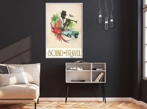 Inramad Poster / Tavla - Exotic Travel - 20x30 Svart ram