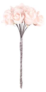 4Living Konstgjord bukett med rosa rosor - 23 cm