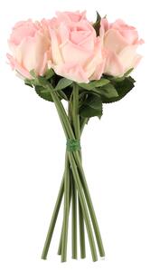 4Living Konstgjord växt - Rosbukett 29 cm - Rosa