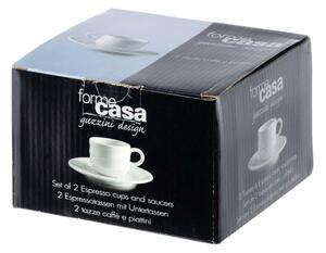 Espressokopp med fat 2-pack 100ml