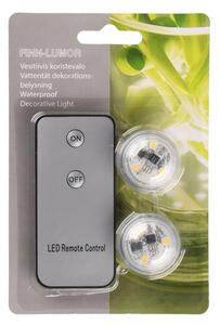 Finn-Lumor Vattensäker LED-lampa 2-pack med fjärrkontroll