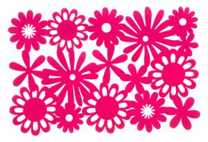 4Living Bordstablett Färgglada Blommor 30 x 45 cm - Rosa