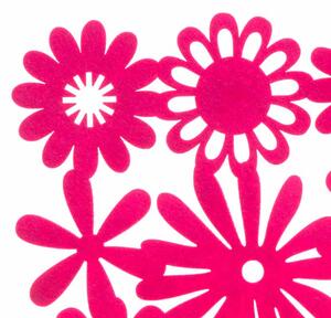 4Living Bordstablett Färgglada Blommor 30 x 45 cm - Rosa