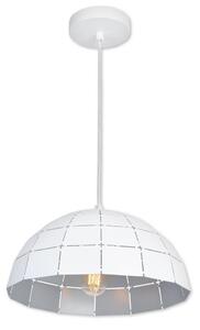 Top Light Apolo 40B - Ljuskrona med textilsladd 1xE27/40W/230V vit/silver