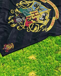 Harry Potter Hogwarts - Svart Fleecefilt Pläd 100x140cm