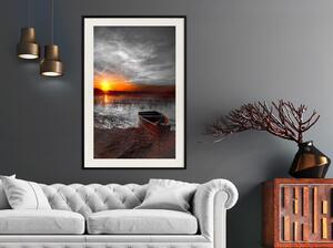 Inramad Poster / Tavla - Rising Sun - 20x30 Guldram