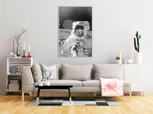 Inramad Poster / Tavla - Space Fun - 30x45 Guldram
